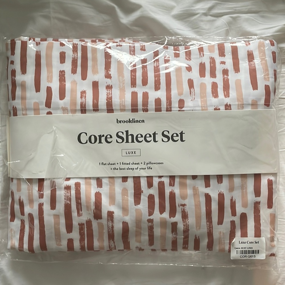 Brooklinen new Queen sheet set